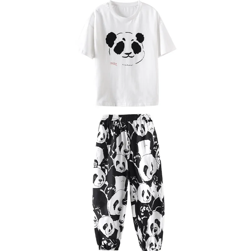 Two Piece Set Summer Girl Suit Casual Outfit Casual Cotton Panda Print T-shirt Tees and Pants for Girls Outfits Clothes Set 5-16
Two Piece Set Summer Girl Suit Casual Outfit Casual Cotton Panda Print T-shirt Tees and Pants for Girls Outfits Clothes Set 5-16