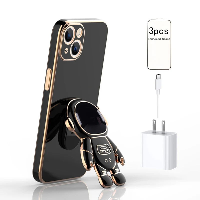 Luxury Astronaut Case Set With Holder Tempered Glass Screen Protector PD20w Fast Charger Cable For iphone 14 Pro Max Set
Luxury Astronaut Case Set With Holder Tempered Glass Screen Protector PD20w Fast Charger Cable For iphone 14 Pro Max Set