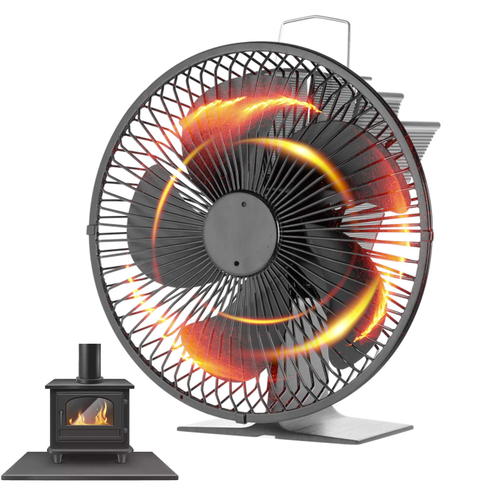 1pc Fireplace Fan With Protective Cover Fireplace Fan With Protective Cover 5 Blades Stoves Fan Aluminum Alloy Thermal Power
1pc Fireplace Fan With Protective Cover Fireplace Fan With Protective Cover 5 Blades Stoves Fan Aluminum Alloy Thermal Power
