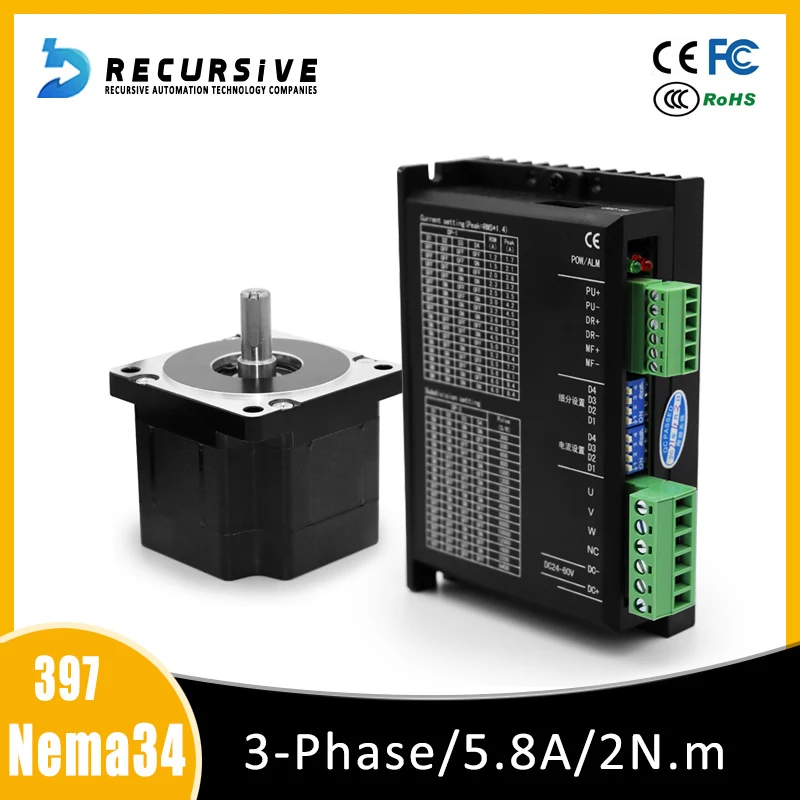 NEMA 23 engine step drive three phase engine step kit 2Nm 5.8A industrial automation motor driver
NEMA 23 engine step drive three phase engine step kit 2Nm 5.8A industrial automation motor driver