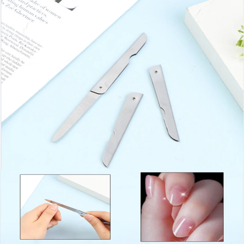 1Pcs Folding Nail File Metal Grinding Stainless Steel Manicure Buffer Pedicure Nail Art Tool Unisex Portable Foot Care Tool 2022
1Pcs Folding Nail File Metal Grinding Stainless Steel Manicure Buffer Pedicure Nail Art Tool Unisex Portable Foot Care Tool 2022