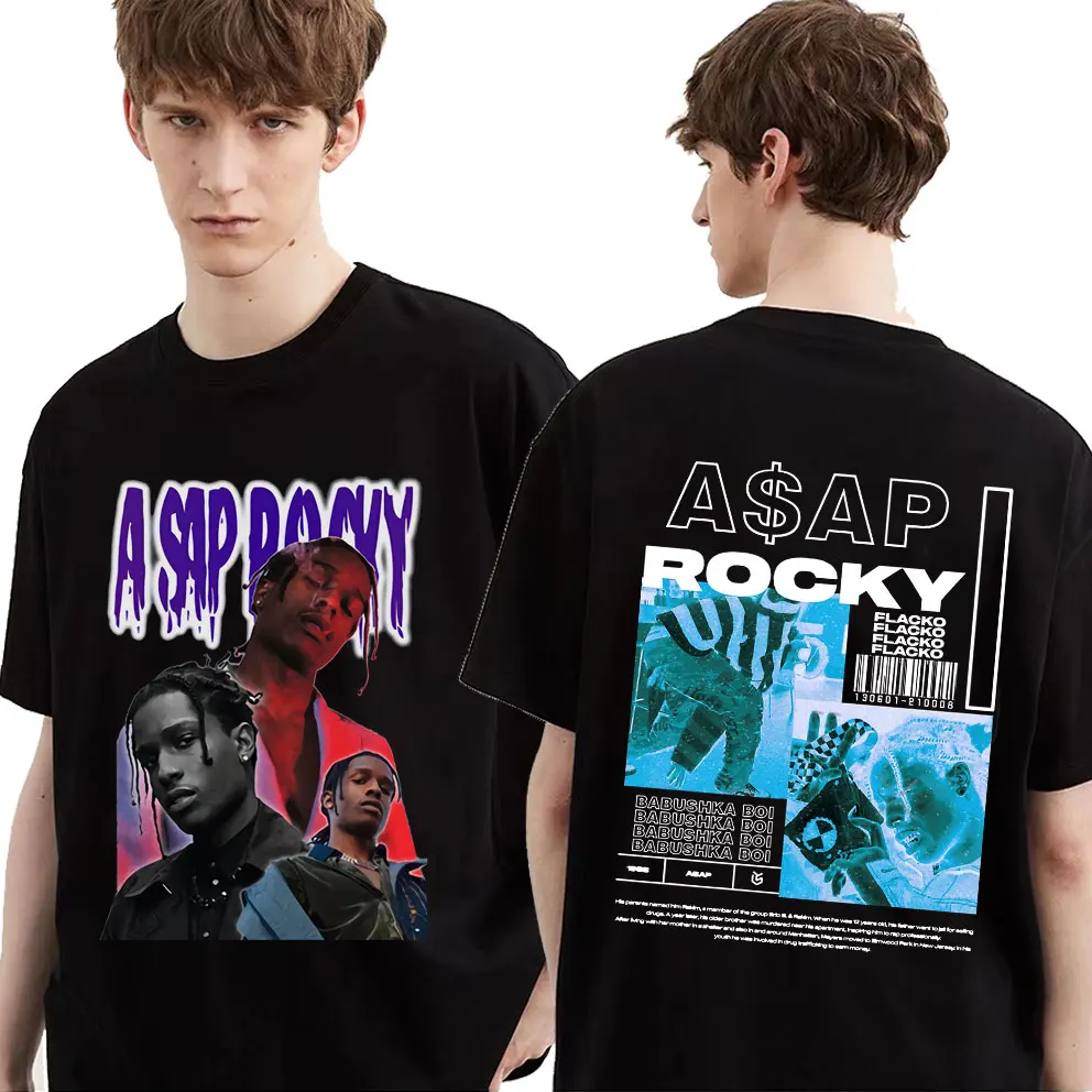 Hip Hop Rapper Asap Rocky Men Women Harajuku Vintage T Shirt Loose Plus Size Tee Streetwear Graphic Printed Tshirt Short Sleeve
Hip Hop Rapper Asap Rocky Men Women Harajuku Vintage T Shirt Loose Plus Size Tee Streetwear Graphic Printed Tshirt Short Sleeve