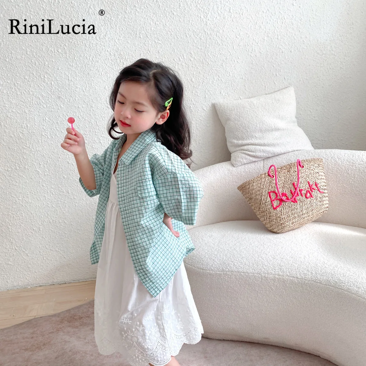 RiniLucia Baby Kids Girls Blouse Half Sleeve LapelTops Plaid Blouses Cotton Tops New Summer Korean Loose Toddler
RiniLucia Baby Kids Girls Blouse Half Sleeve LapelTops Plaid Blouses Cotton Tops New Summer Korean Loose Toddler