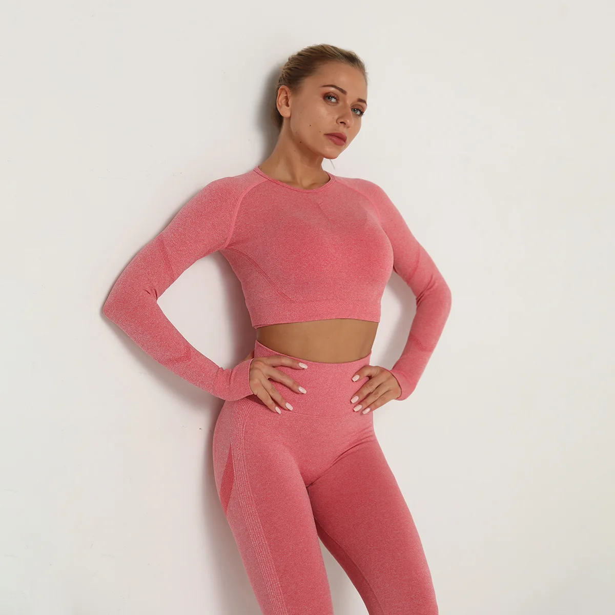 Flexible Women Yoga Top Outfit Fitness Gymnastic Tees Workout Clothing Long Sleeve Bodysuit Seamless Athletic Wear Clothes
Flexible Women Yoga Top Outfit Fitness Gymnastic Tees Workout Clothing Long Sleeve Bodysuit Seamless Athletic Wear Clothes
