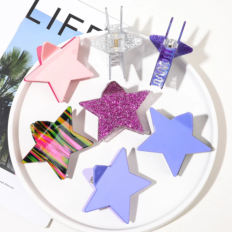 New Fashion Star Shape Claw Clip Acrylic Hair Claw Clips Big Size Makeup Hair Styling Barrettes For Women Hair Accessories
New Fashion Star Shape Claw Clip Acrylic Hair Claw Clips Big Size Makeup Hair Styling Barrettes For Women Hair Accessories