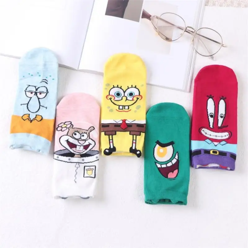5Pcs Anime Spongebobs Socks Cute Kawaii Socks Invisible Boat Socks Pure Cotton Soft Deodorant Spring Summer Thin Socks Girl Gift
5Pcs Anime Spongebobs Socks Cute Kawaii Socks Invisible Boat Socks Pure Cotton Soft Deodorant Spring Summer Thin Socks Girl Gift