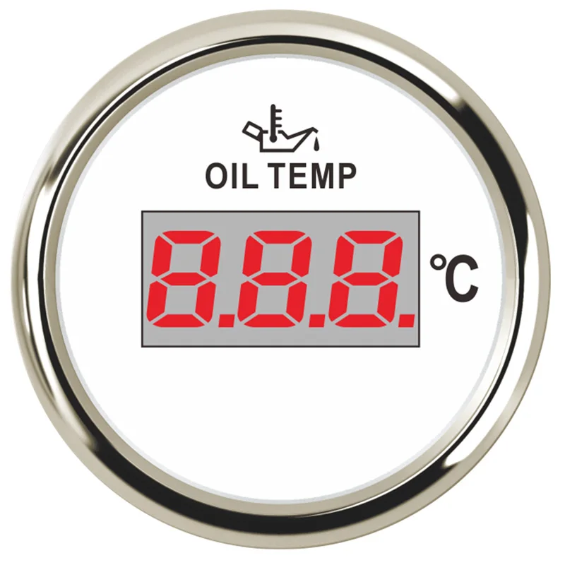 Цифровые датчики температуры масла 52 мм настройка 50 ~ 150 ℃ 120~300 ℉ Измерители с