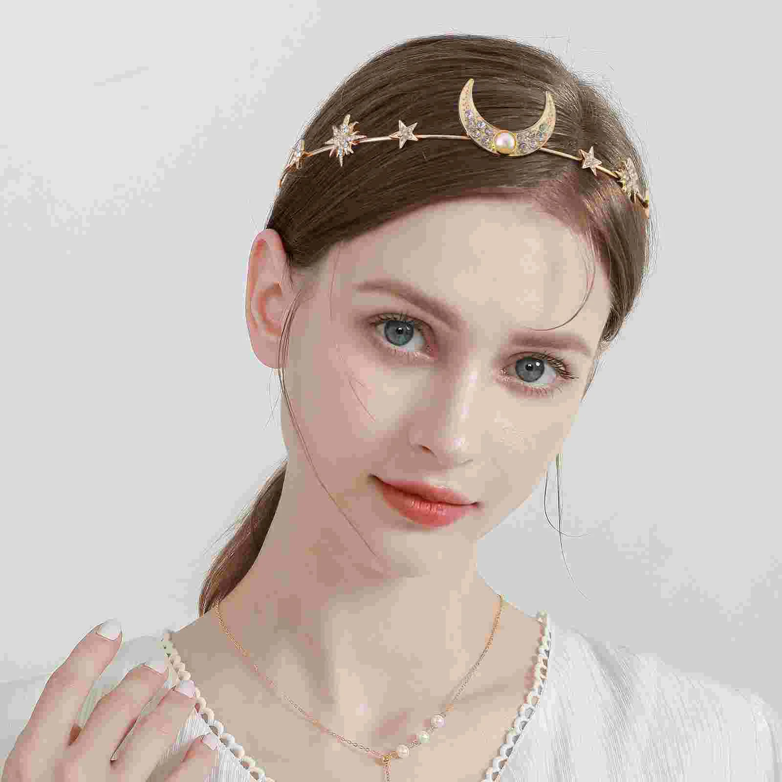 2 Pcs Star Moon Hair Band Headband Chain Headbands Accessory Girls Jewelry Pearl Tiara Women Rhinestones
2 Pcs Star Moon Hair Band Headband Chain Headbands Accessory Girls Jewelry Pearl Tiara Women Rhinestones