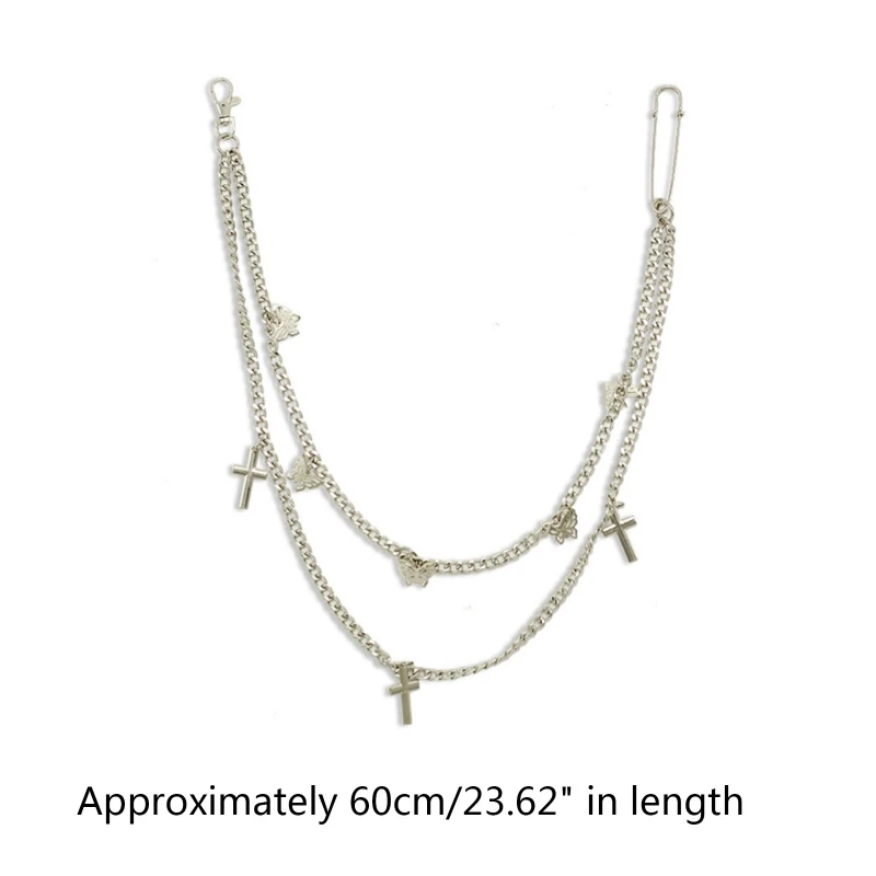 Skirts Pants Chain Goth Multi Layer Chains Butterfly Cross Shape Pendant Waist Wallet Pocket Chain for Women Girls Drop Shipping
Skirts Pants Chain Goth Multi Layer Chains Butterfly Cross Shape Pendant Waist Wallet Pocket Chain for Women Girls Drop Shipping