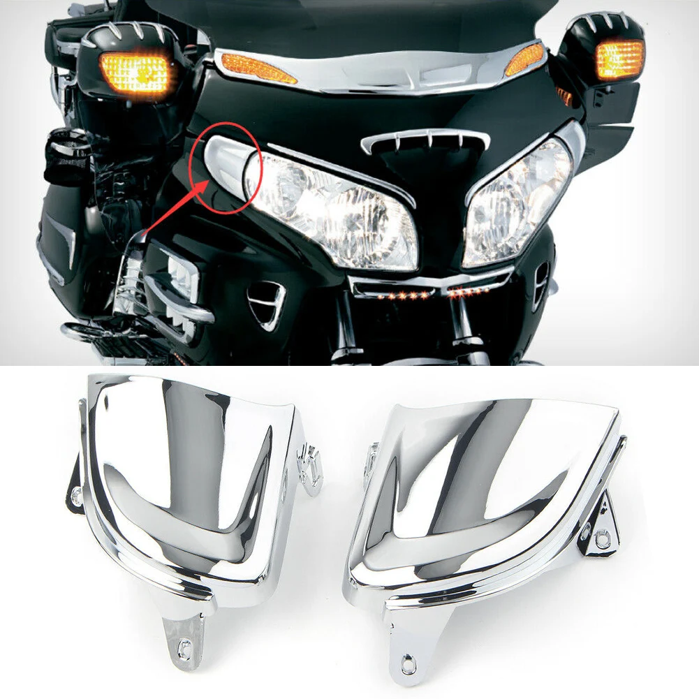 Parts Front Headlight Cover Trims 2PCS 92 X 100mm ABS Plastic Accessories Chrome Decor For Honda Goldwing Wing
Parts Front Headlight Cover Trims 2PCS 92 X 100mm ABS Plastic Accessories Chrome Decor For Honda Goldwing Wing