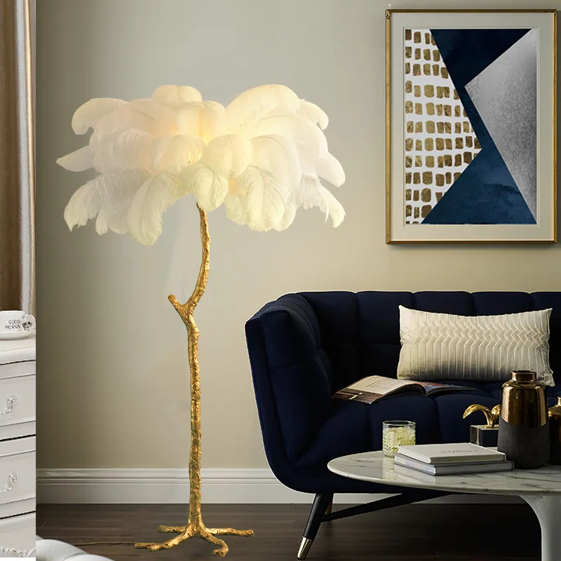Nordic Fashion Led Floor Lamp Ostrich Feather Gold Resin Home Decoration Corner Tall Lamp Bedroom Drawing Room Hotel Stand Light
Nordic Fashion Led Floor Lamp Ostrich Feather Gold Resin Home Decoration Corner Tall Lamp Bedroom Drawing Room Hotel Stand Light