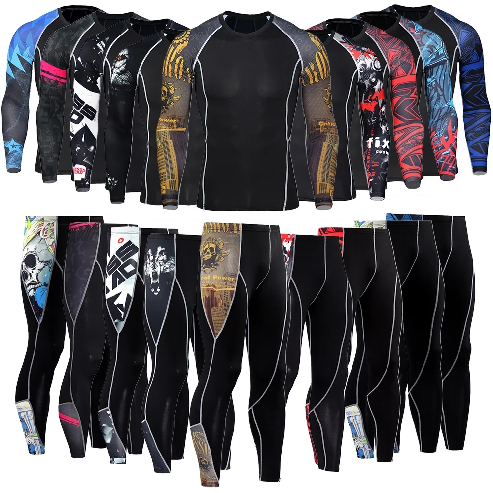 Mens Running Set Compression T-Shirt Pants Sport Long Sleeves T Shirts Fitness Rashguard Men Gym Leggings Clothes Tight Suit
Mens Running Set Compression T-Shirt Pants Sport Long Sleeves T Shirts Fitness Rashguard Men Gym Leggings Clothes Tight Suit