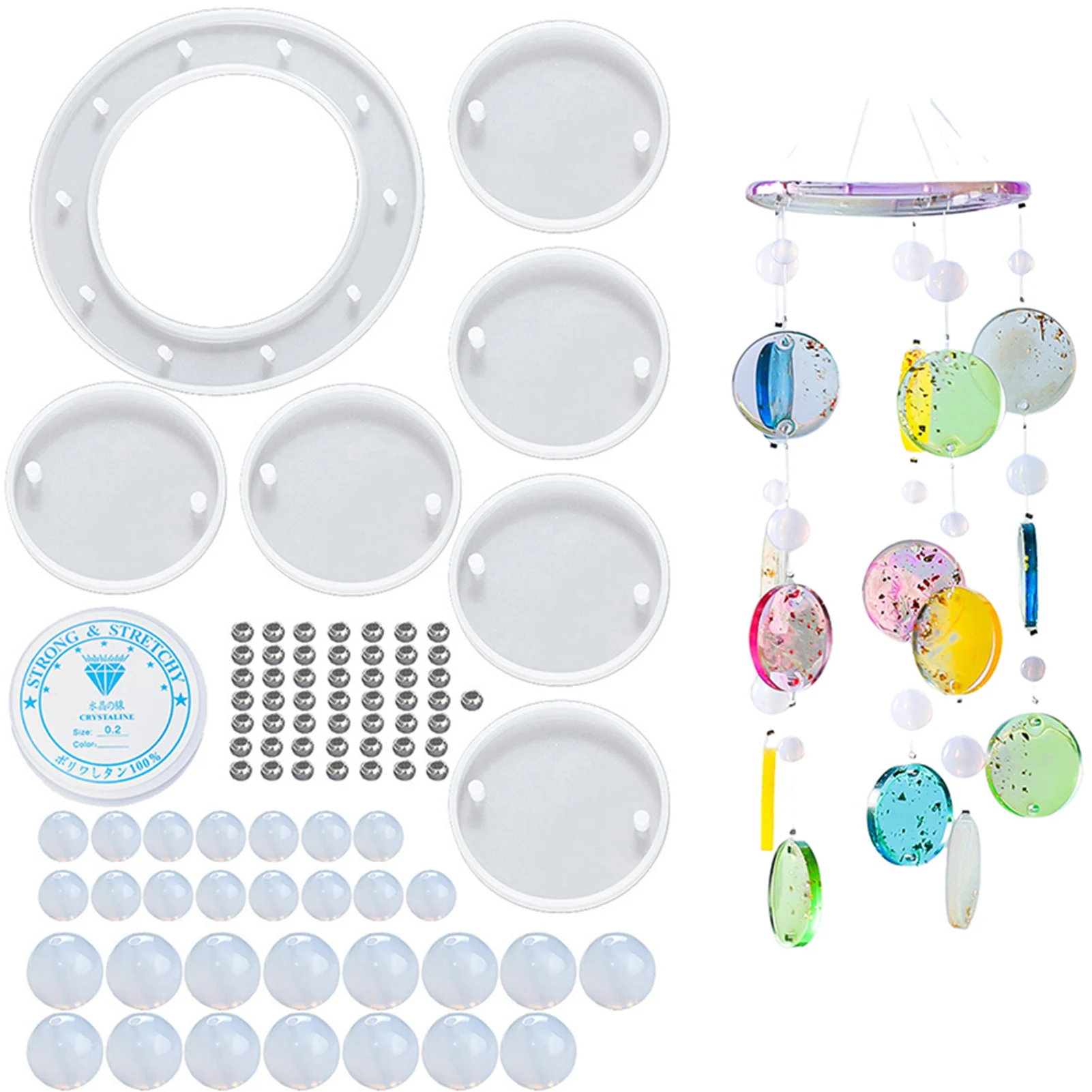 Round Resin Wind Chime Molds 88pcs Wind Chimes Resin Molds Silicone Kit Epoxy Wind Bells Casting Mold Epoxy Resin Molds Silicone
Round Resin Wind Chime Molds 88pcs Wind Chimes Resin Molds Silicone Kit Epoxy Wind Bells Casting Mold Epoxy Resin Molds Silicone