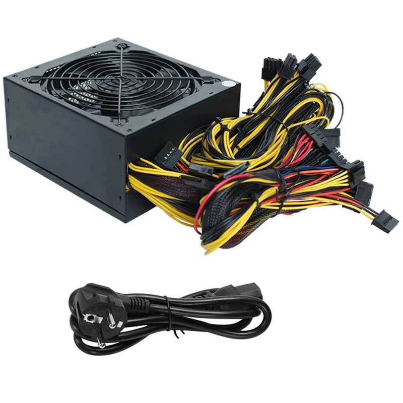 Retail EU Plug 2000W Mining Power Supply Support 8 GPUS GPU Mining Rig, For ETH Bitcoin Ethereum Miner With Power Cable
Retail EU Plug 2000W Mining Power Supply Support 8 GPUS GPU Mining Rig, For ETH Bitcoin Ethereum Miner With Power Cable