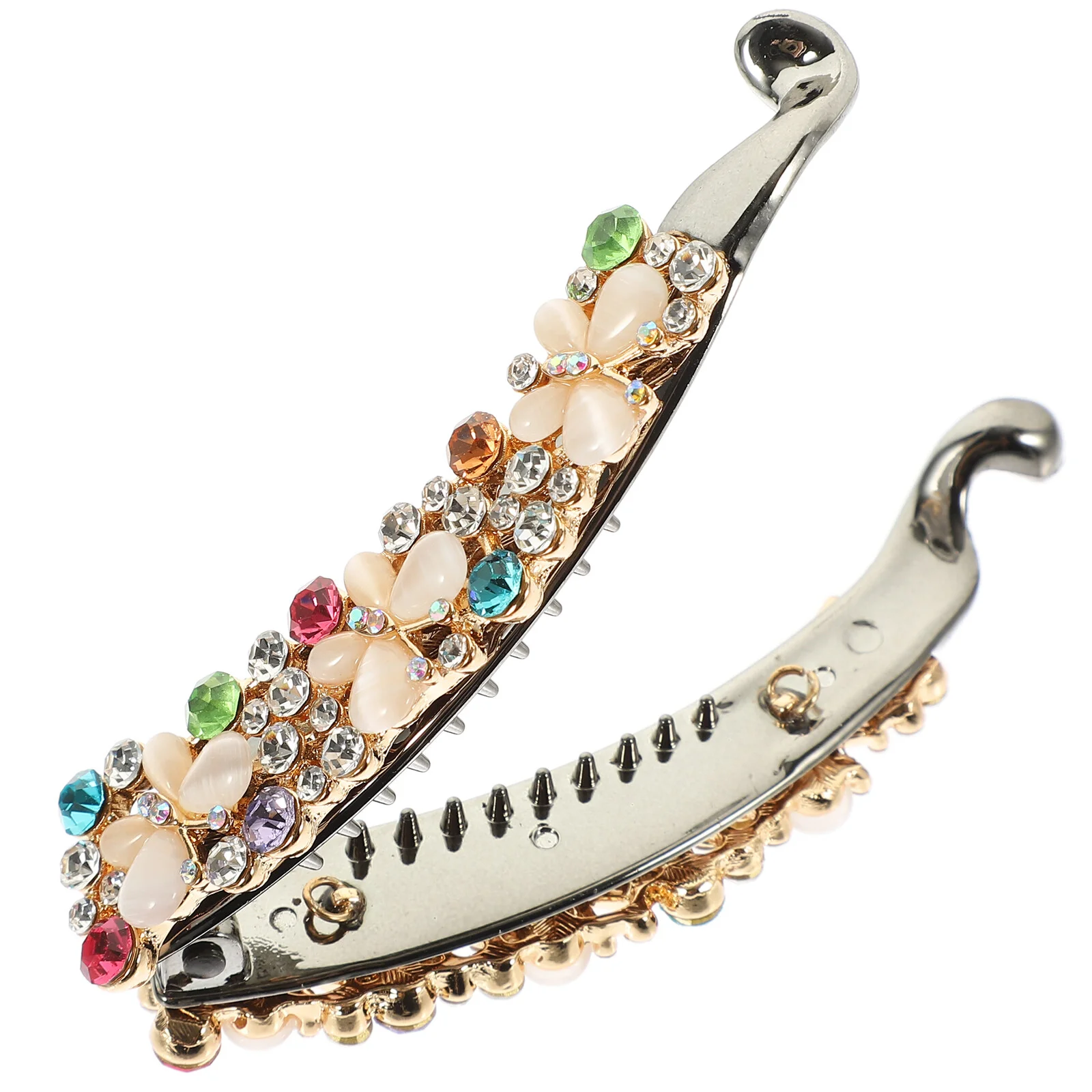 Rhinestone Hair Clip Banana Clips Accessories Women Barrettes Thick Hairpin Large
Rhinestone Hair Clip Banana Clips Accessories Women Barrettes Thick Hairpin Large