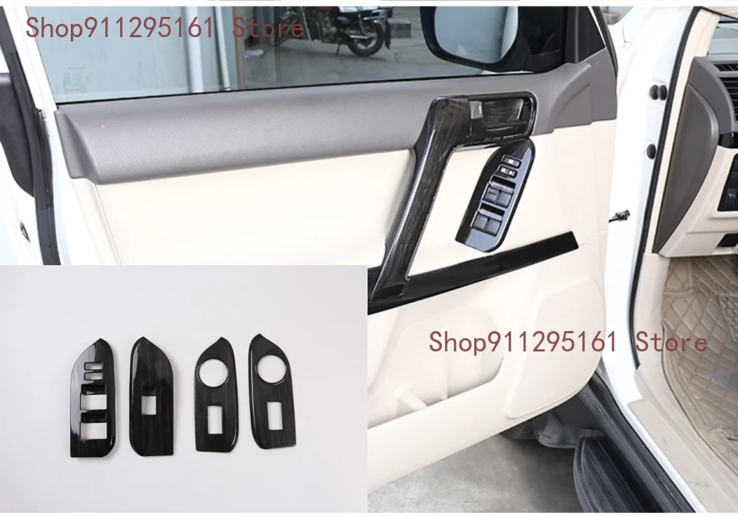 For Toyota Land Cruiser Prado FJ150 2014-2019 Black titanium Window lift panel switch cover trim Car Accessories
For Toyota Land Cruiser Prado FJ150 2014-2019 Black titanium Window lift panel switch cover trim Car Accessories