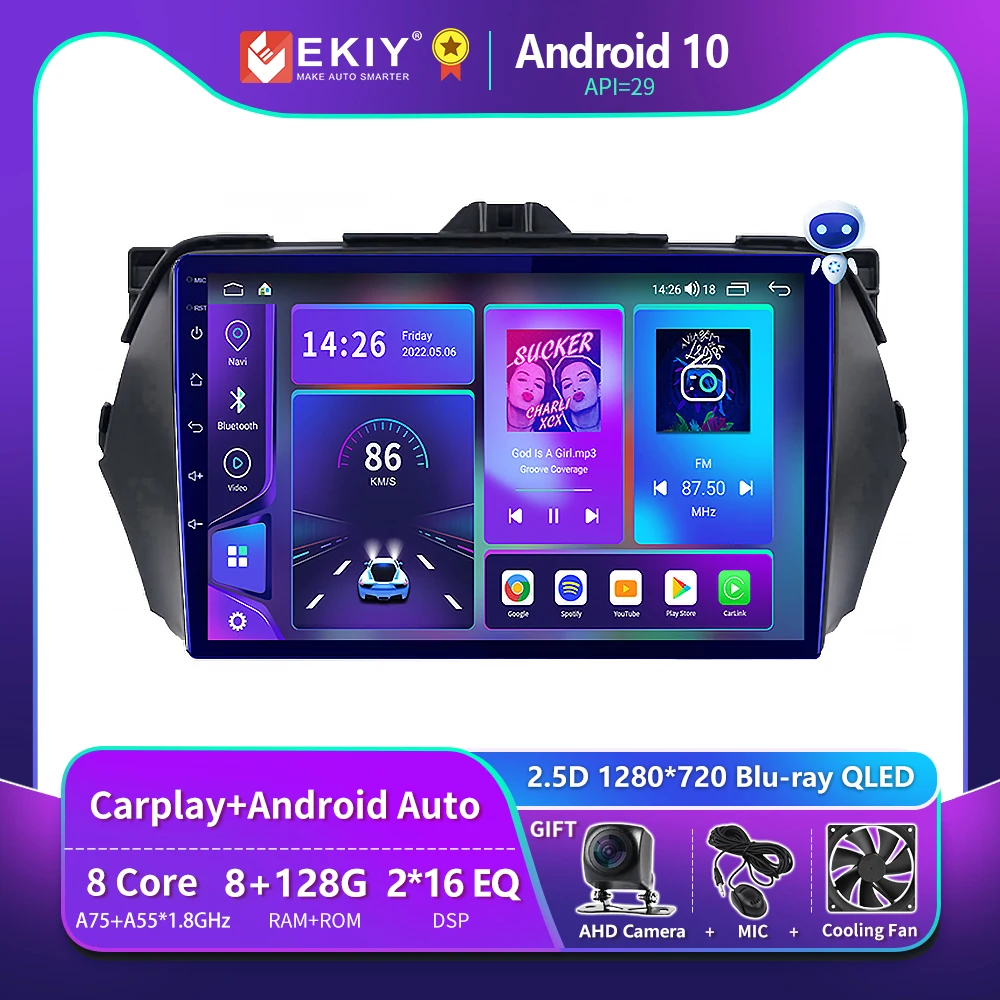 EKIY T900 Stereo For Suzuki Alivio Ciaz 2014-2019 Android 10 8G+128G Car Radio Multimedia Player GPS Navigation Wireles Carplay
EKIY T900 Stereo For Suzuki Alivio Ciaz 2014-2019 Android 10 8G+128G Car Radio Multimedia Player GPS Navigation Wireles Carplay