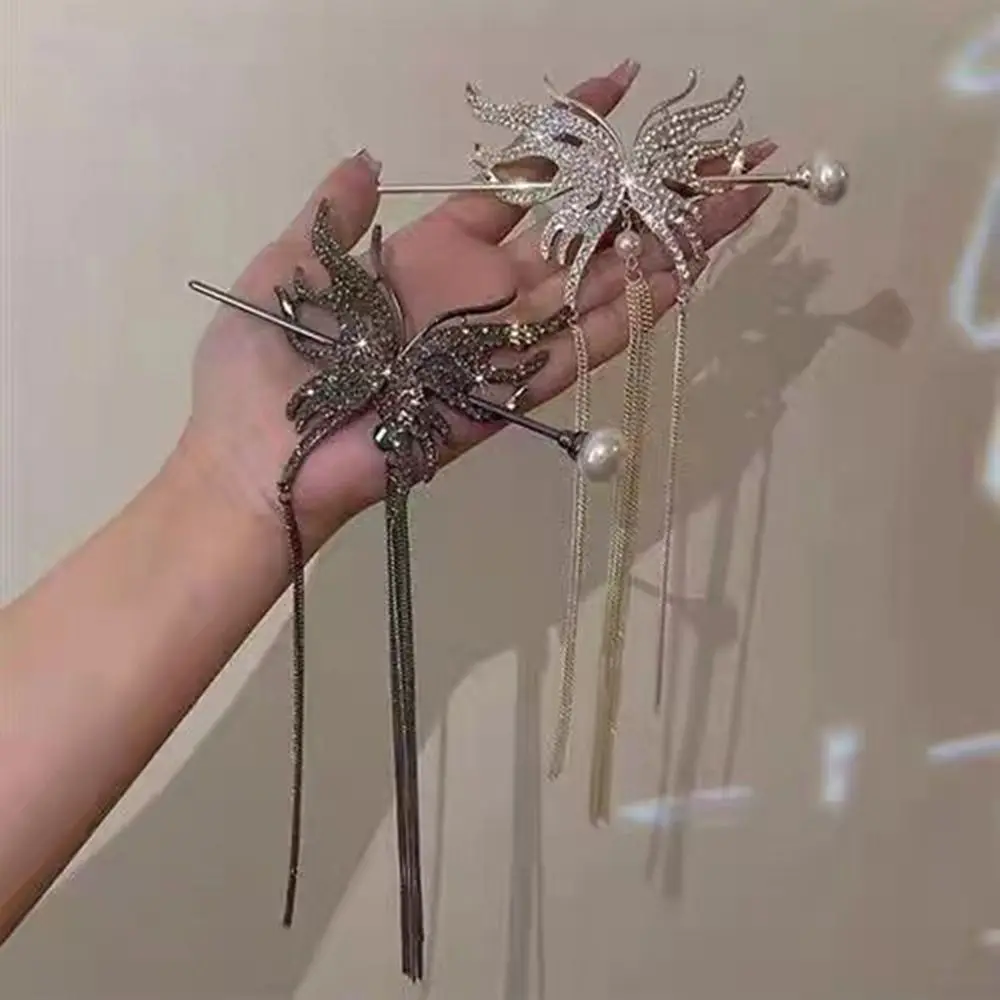 Ponytail Holder Male Hair Insert Long Chain Hair Fork Hair Accessories Butterfly Hair Stick Korean Style Hairpins
Ponytail Holder Male Hair Insert Long Chain Hair Fork Hair Accessories Butterfly Hair Stick Korean Style Hairpins