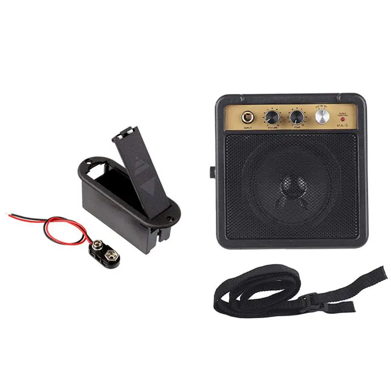 9V Battery Holder Case For Active Guitar Bass Pickup With Electric Amplifier For Guitar Amp Speaker 5W
9V Battery Holder Case For Active Guitar Bass Pickup With Electric Amplifier For Guitar Amp Speaker 5W