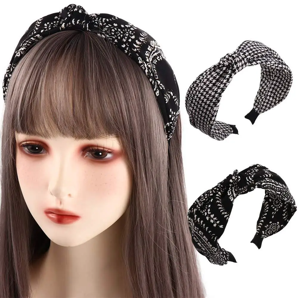 Vintage Headwear Flower Check For Girls Wide Side Korean Head Wrap Women Hair Hoop Knot Headband Grid Hairbands
Vintage Headwear Flower Check For Girls Wide Side Korean Head Wrap Women Hair Hoop Knot Headband Grid Hairbands
