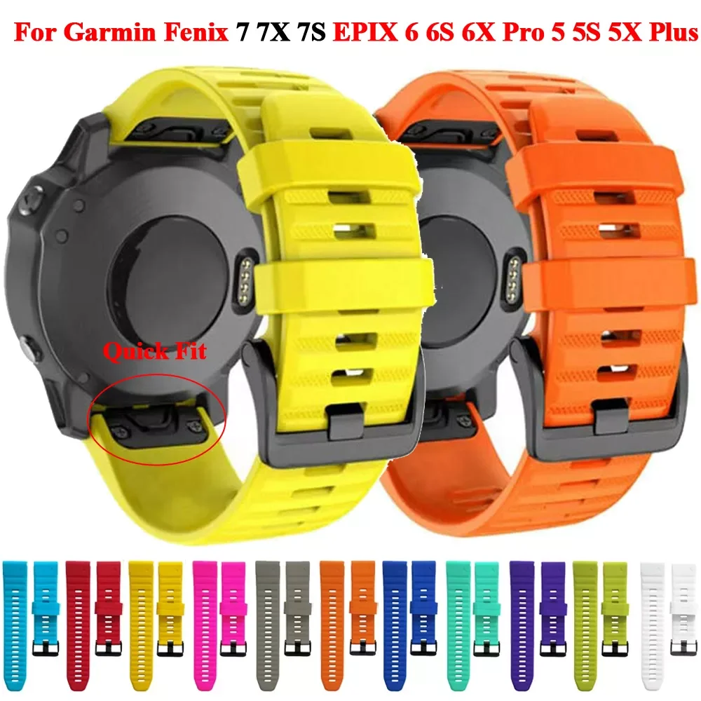 26 22 20mm Smart Watchband Straps For Garmin Fenix 7 7X 7S 6X 6 Pro 5 5X 935 945 Silicone Quickfit Smartwatch Wristband Bracelet
26 22 20mm Smart Watchband Straps For Garmin Fenix 7 7X 7S 6X 6 Pro 5 5X 935 945 Silicone Quickfit Smartwatch Wristband Bracelet