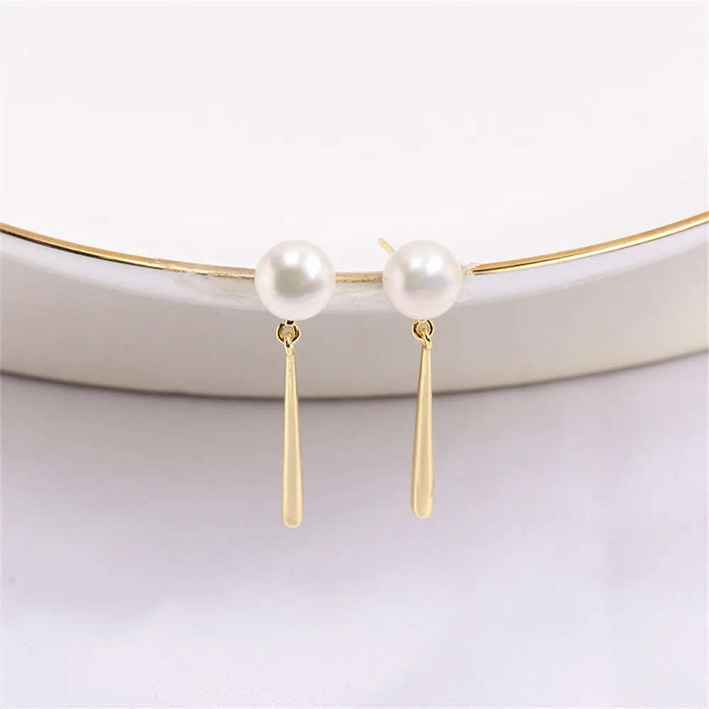 Domestically Produced 14k Gold Plated Color Long Water Drop Pearl Hollow Earrings DIY Accessories and Simple Female
Domestically Produced 14k Gold Plated Color Long Water Drop Pearl Hollow Earrings DIY Accessories and Simple Female