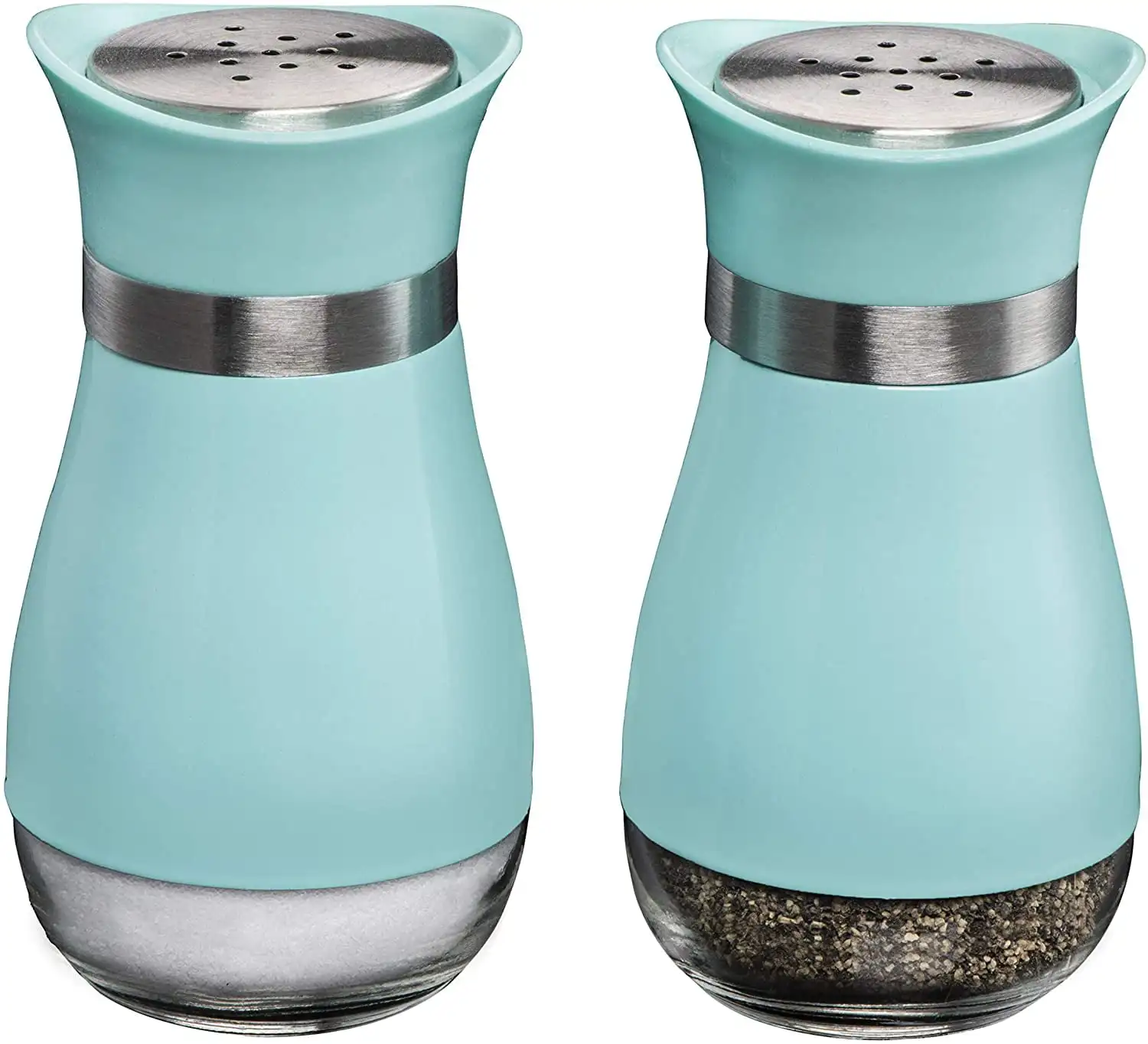 Salt and Pepper Shakers (2-Pc. Set) Elegant w/Clear Glass Bottom | Compact Cooking, Kitchen and Dining Room Use | Classic, Refil
Salt and Pepper Shakers (2-Pc. Set) Elegant w/Clear Glass Bottom | Compact Cooking, Kitchen and Dining Room Use | Classic, Refil