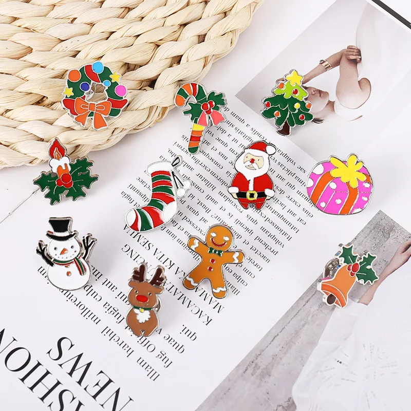 Santa Brooch Christmas Snowman Brooch Christmas Tree Brooch Ornaments Christmas Gifts Fashion brooch Backpack Badge Lapel pins
Santa Brooch Christmas Snowman Brooch Christmas Tree Brooch Ornaments Christmas Gifts Fashion brooch Backpack Badge Lapel pins