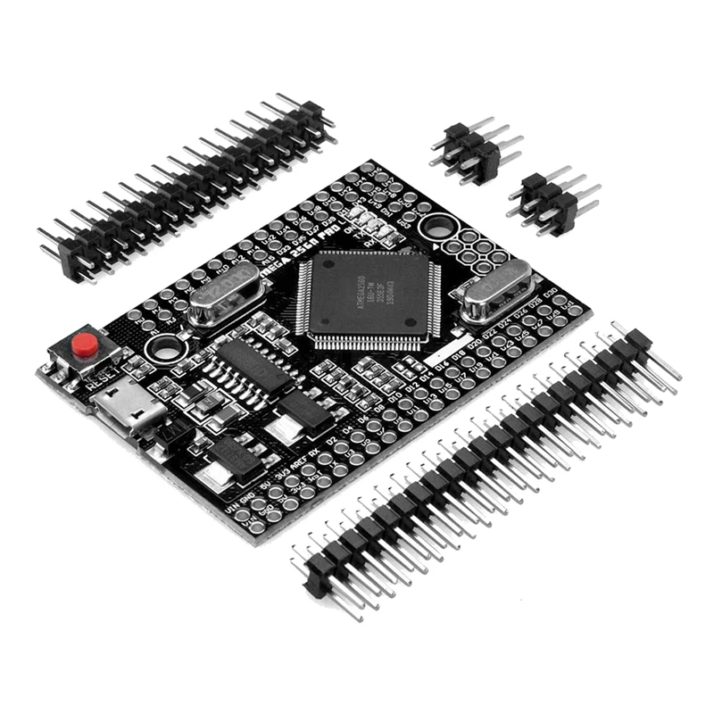 Плата MEGA 2560 PRO Встроенная с чипом CH340G/Φ и штыревыми разъемами, совместима с Arduino Mega2560 DIY
Плата MEGA 2560 PRO Встроенная с чипом CH340G/Φ и штыревыми разъемами, совместима с Arduino Mega2560 DIY