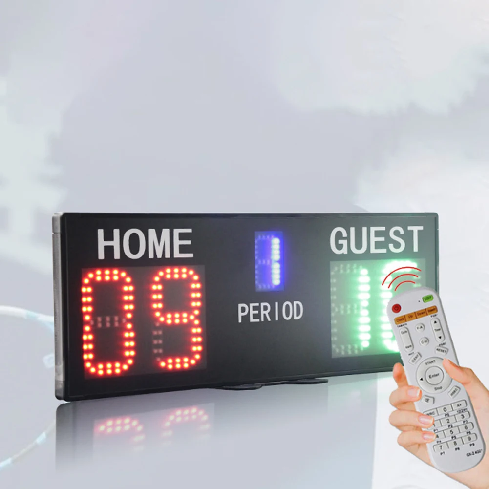 

Digital Scorer Electric Scoreboard 5-level Brightness Indoor Activities Removable For Tennis Basketball Billiard