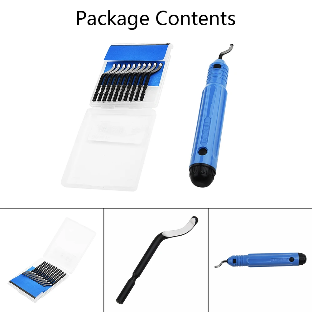 Handle Burr Metal Pipe Deburring Tool Kit NB1100 Burr Handle With 10 BS1010 Blades Edges Remover Trimming Knifes
Handle Burr Metal Pipe Deburring Tool Kit NB1100 Burr Handle With 10 BS1010 Blades Edges Remover Trimming Knifes