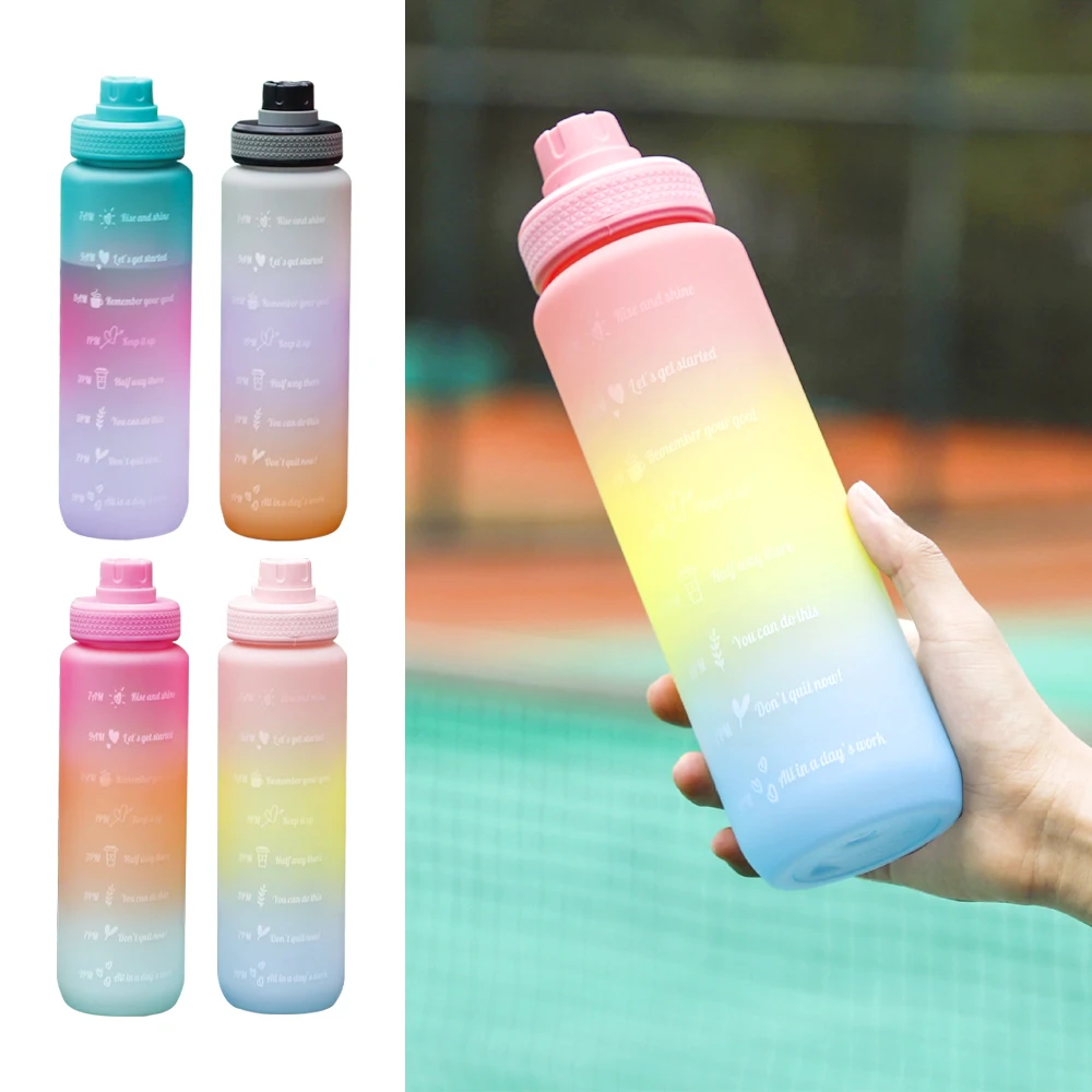 Sports Water Bottle Motivational Gradient Water Cup Leakproof Bottles Drinking Outdoor Travel Gym Fitness Jugs For Kitchen Cups
Sports Water Bottle Motivational Gradient Water Cup Leakproof Bottles Drinking Outdoor Travel Gym Fitness Jugs For Kitchen Cups