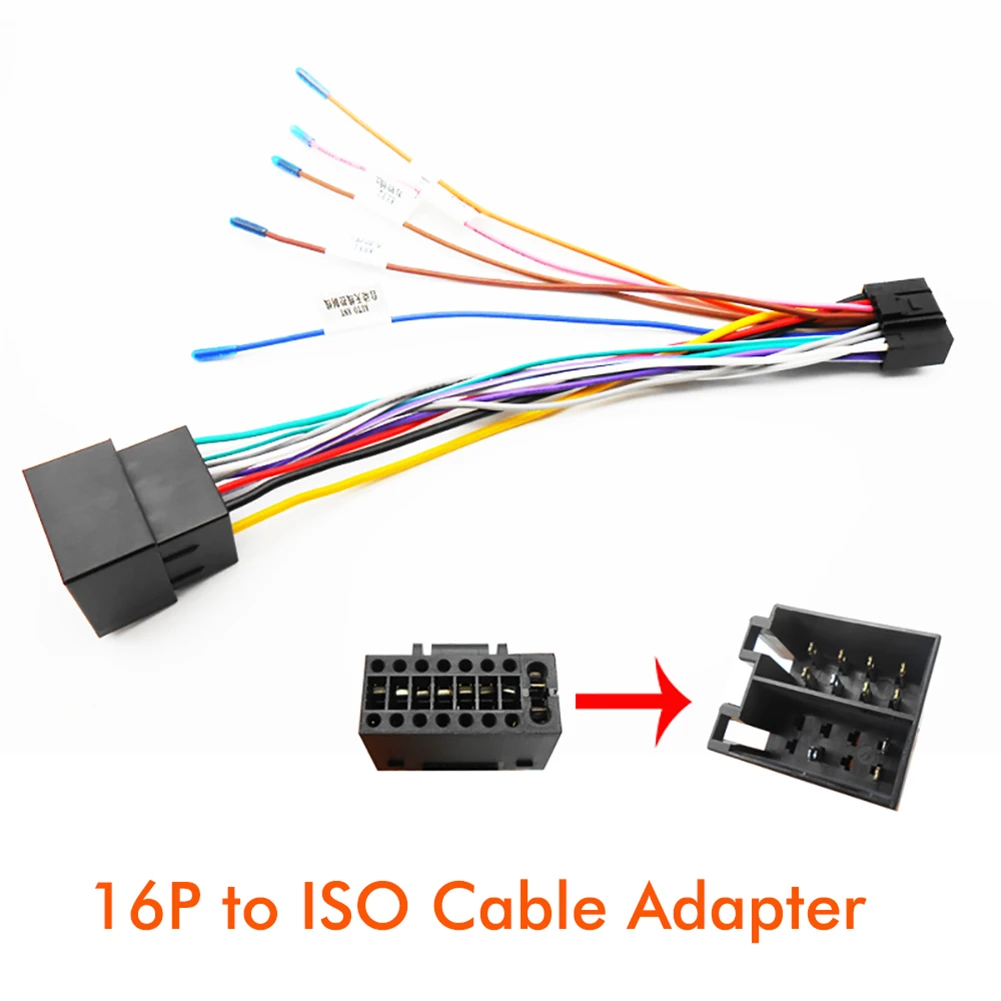16 Pin To ISO Cable Adapter Connector Male Plug To Female Wiring Harness For Car Radio Audio Accessories
16 Pin To ISO Cable Adapter Connector Male Plug To Female Wiring Harness For Car Radio Audio Accessories