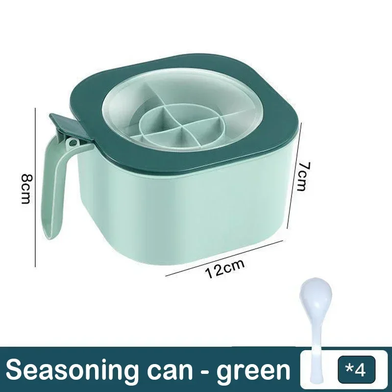 Банка для специй 4 в 1, зеленый/синий, полипропилен
Банка для специй 4 в 1, зеленый/синий, полипропилен