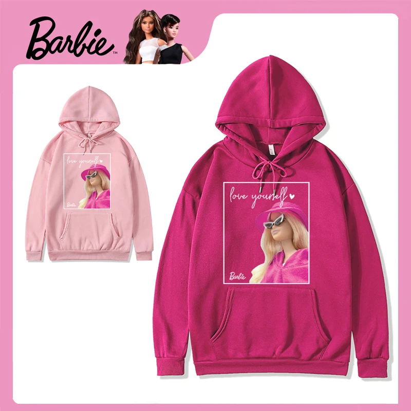 New Barbie Kawaii Cotton Hooded Sweatshirt Autumn Cute Girls Y2K High Quality Cotton Fashion Pink Color Top Gift 
New Barbie Kawaii Cotton Hooded Sweatshirt Autumn Cute Girls Y2K High Quality Cotton Fashion Pink Color Top Gift