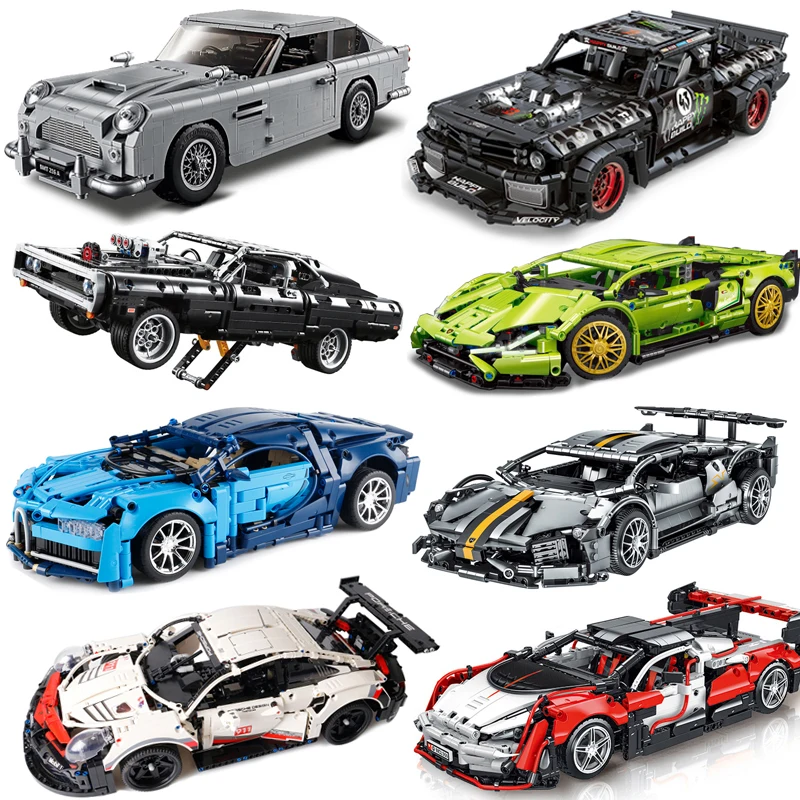 Technical F1 Formula Mustang Dodge Charger 42111 Bugattied Porsche 911 Sport Car 42096 Building Blocks Vehicle Bricks Toys
Technical F1 Formula Mustang Dodge Charger 42111 Bugattied Porsche 911 Sport Car 42096 Building Blocks Vehicle Bricks Toys