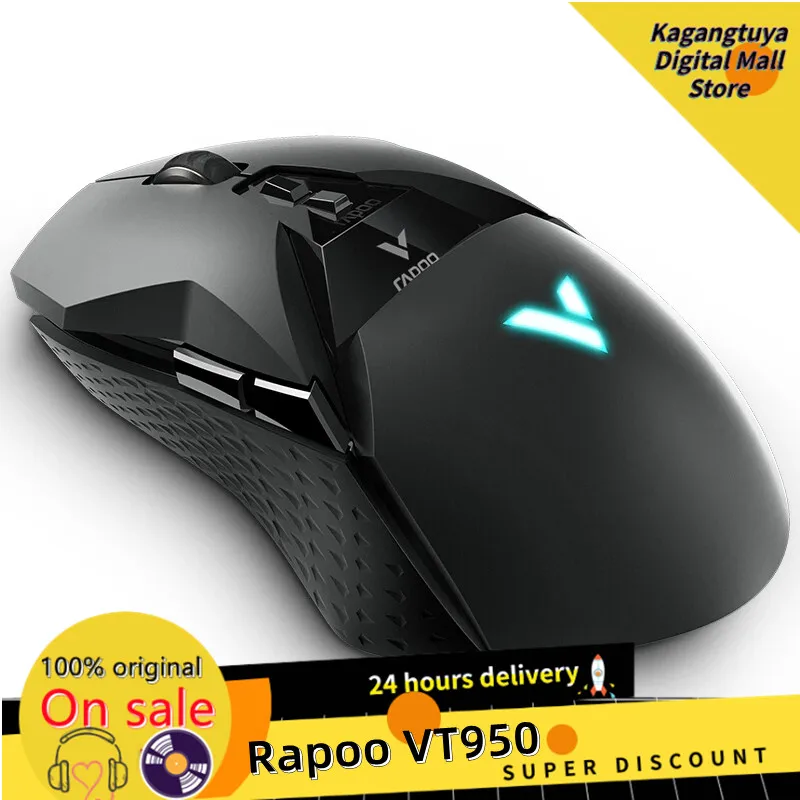 

RAPOO VT950 RGB USB 2.4G Wireless Gaming Mouse 16000 DPI 11 buttons Programmable ergonomic OLED display for gamer Mice PC