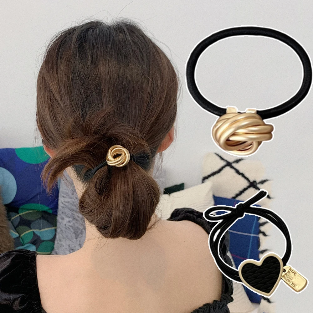 Fashion Gold Color Twisted Flower Hair Rope Simple Geometric Square Heart-shape Hair Ties for Women Girls Ponytail Hairband Gift
Fashion Gold Color Twisted Flower Hair Rope Simple Geometric Square Heart-shape Hair Ties for Women Girls Ponytail Hairband Gift