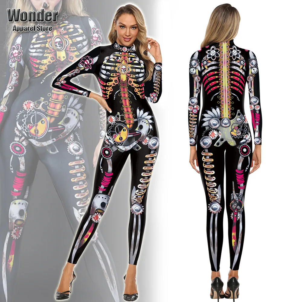 Women Men Skull Body Skeleton 3D Printing Jumpsuit Adult Halloween Cosplay Costumes Party Role Playing Dress Up Outfit 
Women Men Skull Body Skeleton 3D Printing Jumpsuit Adult Halloween Cosplay Costumes Party Role Playing Dress Up Outfit