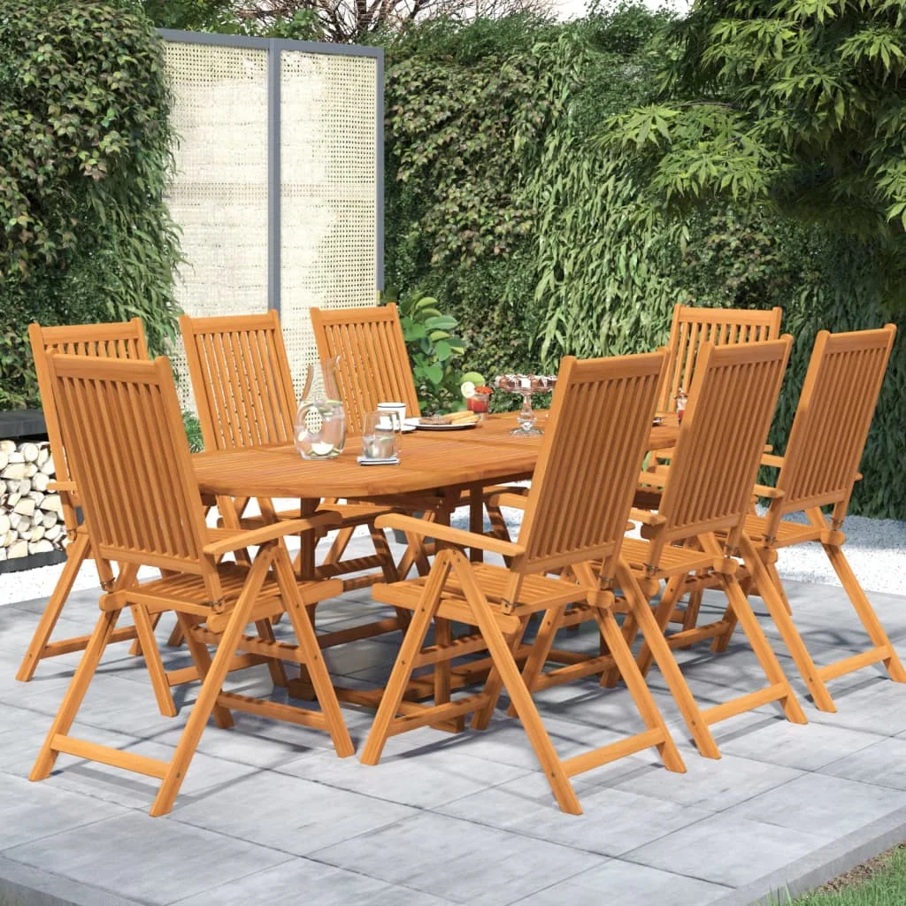 9 Piece Garden Dining Set,Patio Table and Chair Set, Solid Wood Acacia
9 Piece Garden Dining Set,Patio Table and Chair Set, Solid Wood Acacia