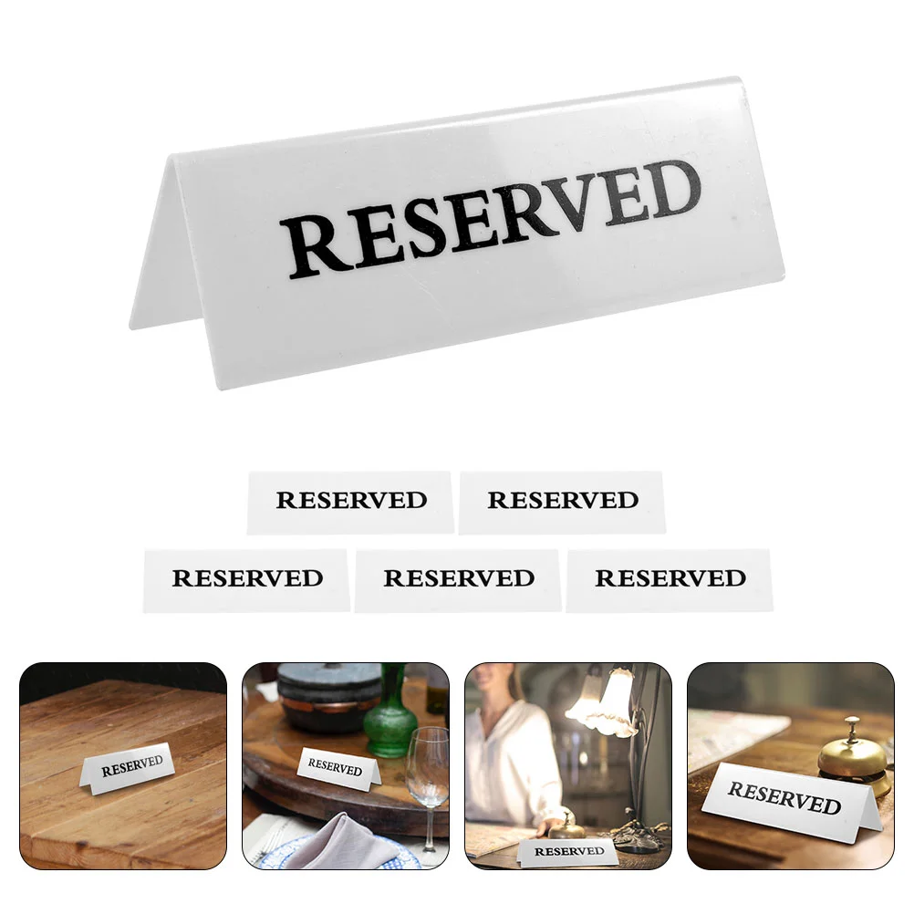 6 Pcs Reserved Signs Wedding Dining Room Table Restaurant Tables Chairs Reservation
6 Pcs Reserved Signs Wedding Dining Room Table Restaurant Tables Chairs Reservation
