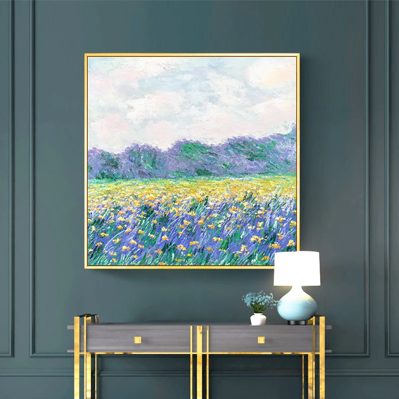 Hand-painted Abstract Oil Painting Minimalist Monet Iris Field Scenery Porch Aisle Corridor Decorative Painting Canvas Frameless
Hand-painted Abstract Oil Painting Minimalist Monet Iris Field Scenery Porch Aisle Corridor Decorative Painting Canvas Frameless