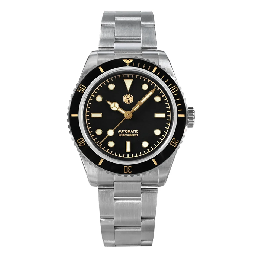 San Martin Men Diver Watch 38MM Luxury Automatic Watches Mechanical Wristwatch Sapphire 200M Waterproof C3 Luminous PT5000 SW200
San Martin Men Diver Watch 38MM Luxury Automatic Watches Mechanical Wristwatch Sapphire 200M Waterproof C3 Luminous PT5000 SW200