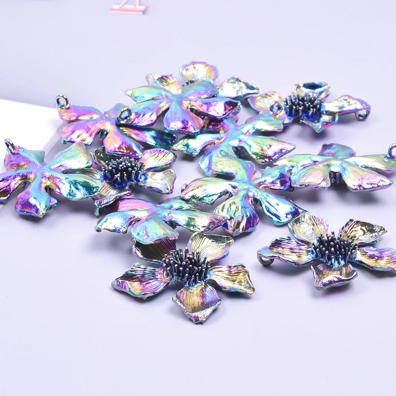 2pcs Big Flower Charms For Jewelry Making Supplies Handmade Necklace DIY Vintage Accessories Flowers Pendant Charm Rainbow Color
2pcs Big Flower Charms For Jewelry Making Supplies Handmade Necklace DIY Vintage Accessories Flowers Pendant Charm Rainbow Color