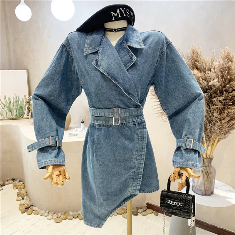 Niche Design New Women's Clothing 2022 Spring Vintage Denim Dress Thin Irregular Design Short Dress
Niche Design New Women's Clothing 2022 Spring Vintage Denim Dress Thin Irregular Design Short Dress
