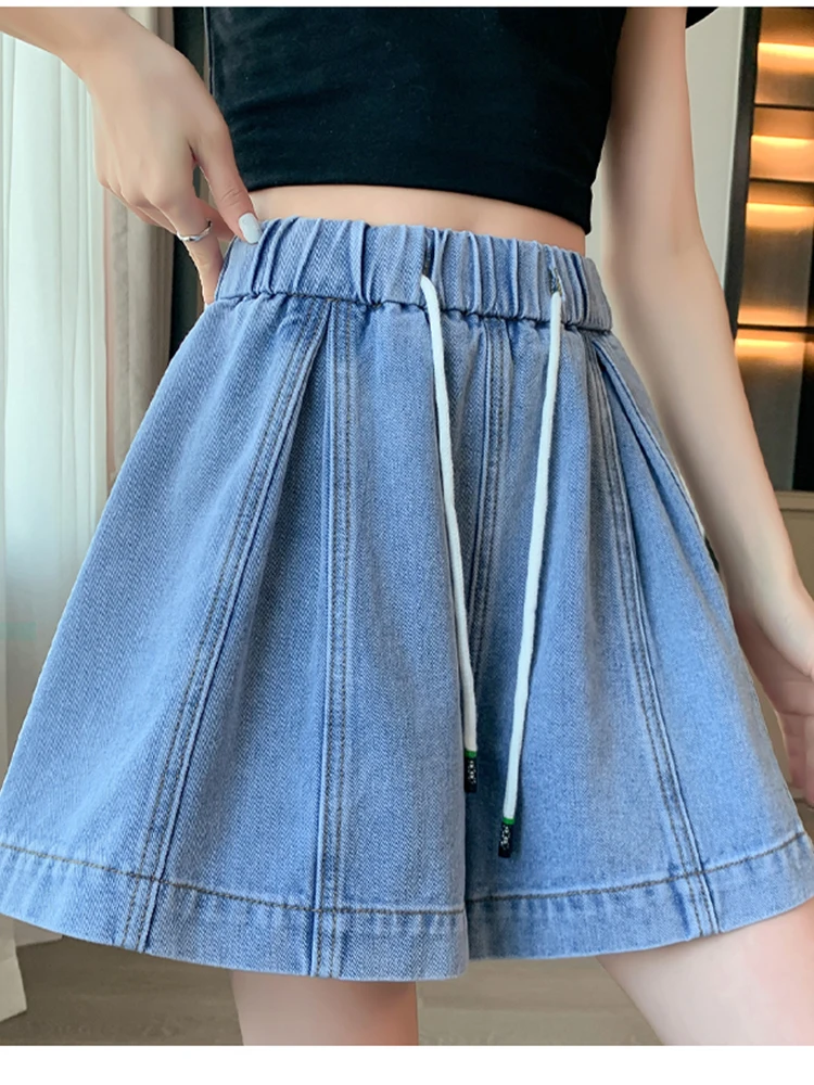 Shorts Women Denim Blue Short Waist Casual Size High Jeans Fashion Female Summer Korean 2023 M-6XL Plus Pants
Shorts Women Denim Blue Short Waist Casual Size High Jeans Fashion Female Summer Korean 2023 M-6XL Plus Pants