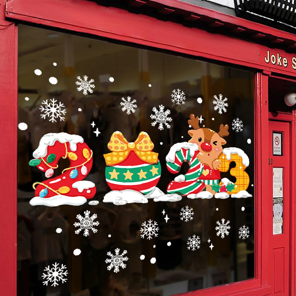 1pcs Static Christmas Combination Sticker Christmas Glass Stickers Decal Santa Snowman Xmas Party Wall Decorations
1pcs Static Christmas Combination Sticker Christmas Glass Stickers Decal Santa Snowman Xmas Party Wall Decorations