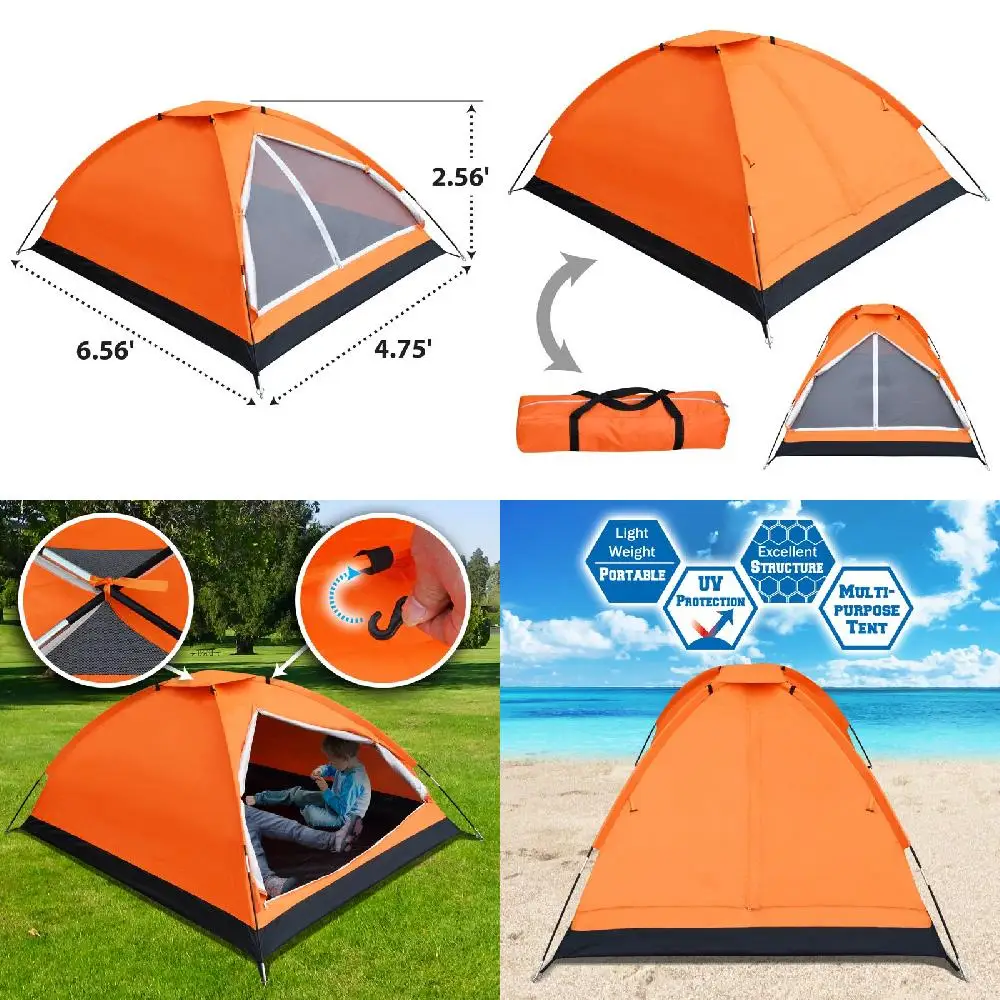 Durable Quick Setup Large Waterproof Family Camping Backpacking UV Protection 2-3 Person Hiking Traveling Tent for a Comfortable
Durable Quick Setup Large Waterproof Family Camping Backpacking UV Protection 2-3 Person Hiking Traveling Tent for a Comfortable