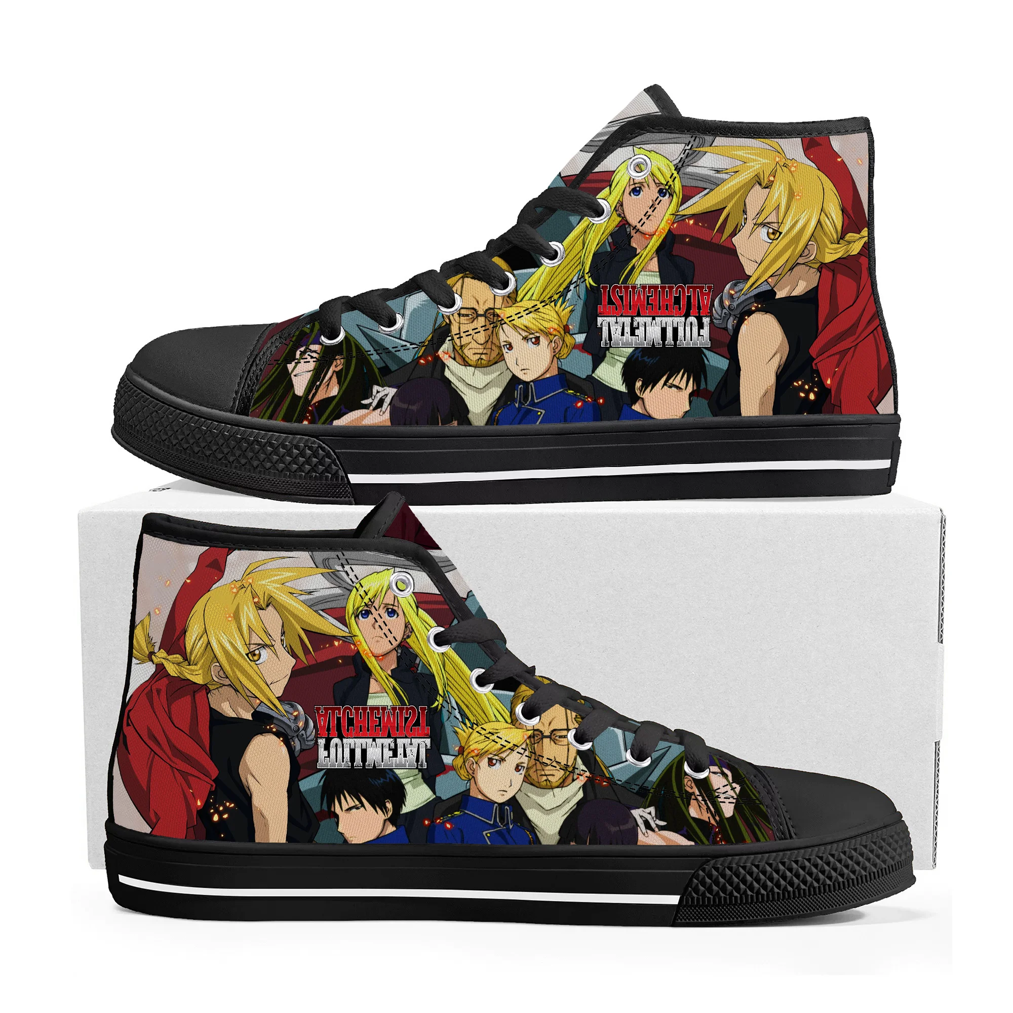 Fullmetal Alchemist High Top Sneakers Mens Womens Teenager Edward Elric High Quality Canvas Sneaker Cartoon Custom Made Shoes
Fullmetal Alchemist High Top Sneakers Mens Womens Teenager Edward Elric High Quality Canvas Sneaker Cartoon Custom Made Shoes