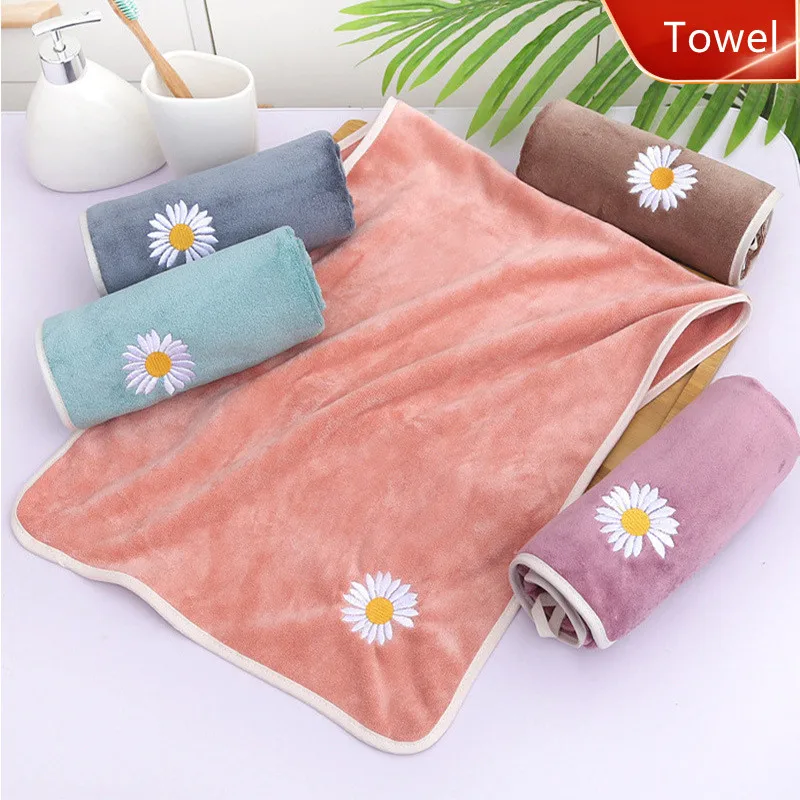 1PC 4Colors Towel Little Daisy Towel Coral Fleece Korean Style Ins Trendy Hair Drying Towel Adult Thickened Soft Absorbent Towel
1PC 4Colors Towel Little Daisy Towel Coral Fleece Korean Style Ins Trendy Hair Drying Towel Adult Thickened Soft Absorbent Towel